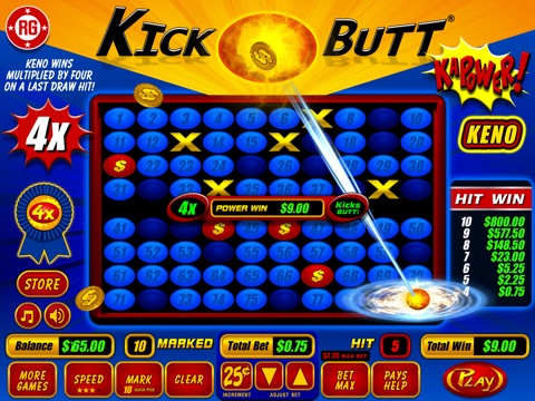 Kick Butt Keno HD screenshot 2