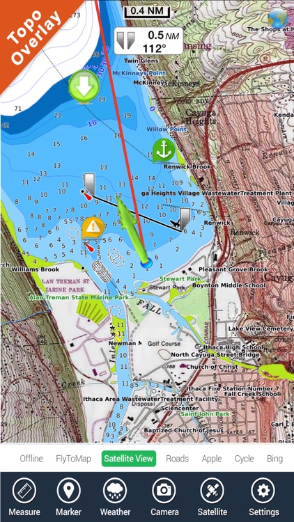 Lake Okeechobee Florida GPS fishing chart