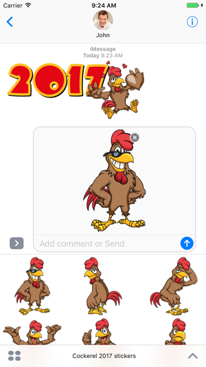 Cockerel 2017 - Stickers for iMessage(圖2)-速報App