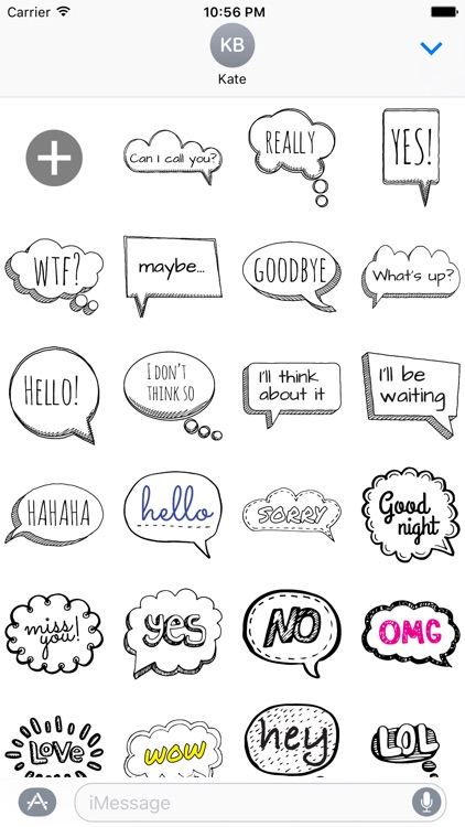 Doodle Bubbles MYOSE - Make Your Own Sticker Emoji screenshot-3