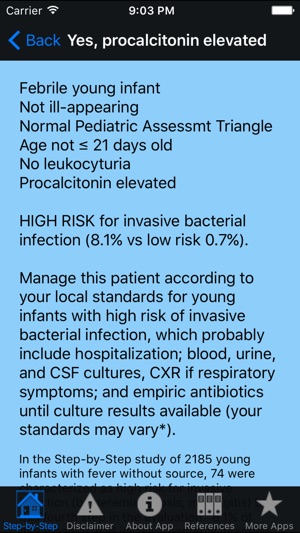 Step-by-Step Febrile Infant(圖3)-速報App