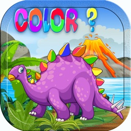 1st Dinosuar Colour Matching Coloring Girls & Boys