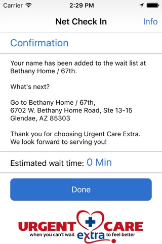 Urgent Care Extra - Net Check In screenshot 3