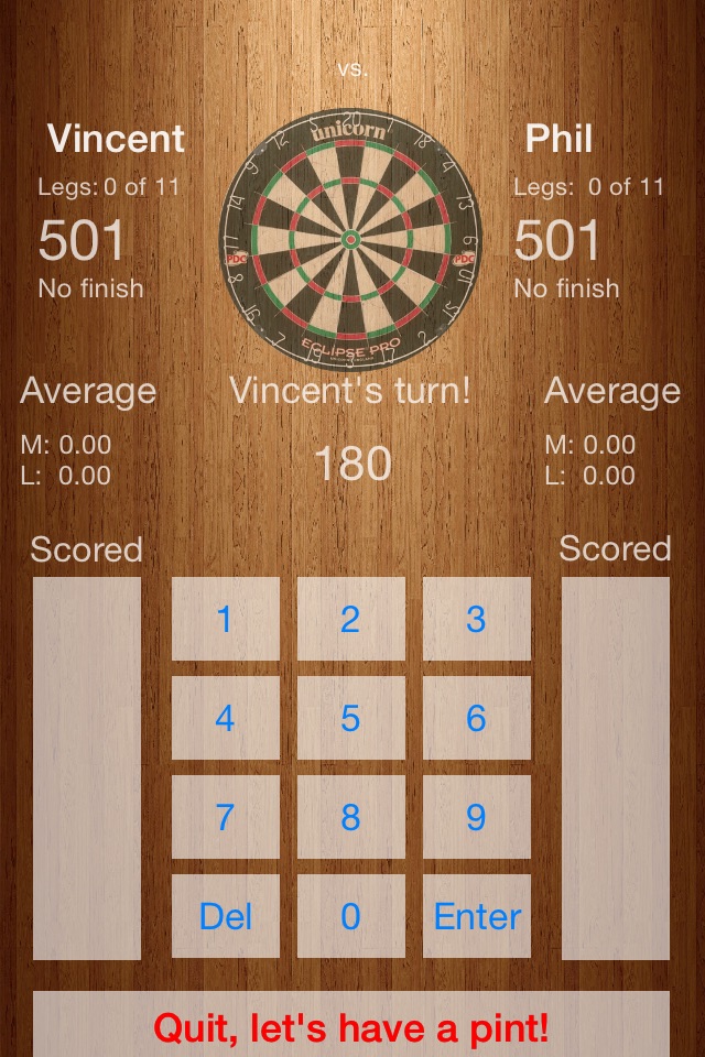 Darts Scorekeeper screenshot 2