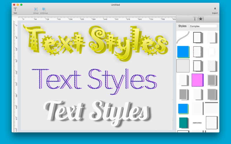 Text Styles Screenshot
