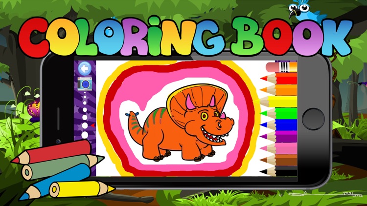 dinosaur coloring for kid-fun drawing free crayon for toddler