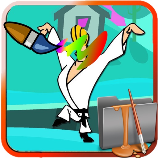 Coloring Games Jhonny Bravo Version iOS App