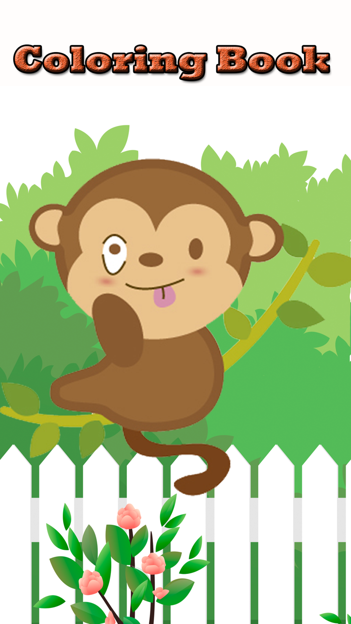 Monkey Coloring Game for Kids Third Edition