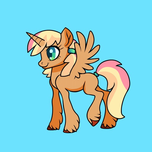 Unicorn Pegasus Pony Stickers icon