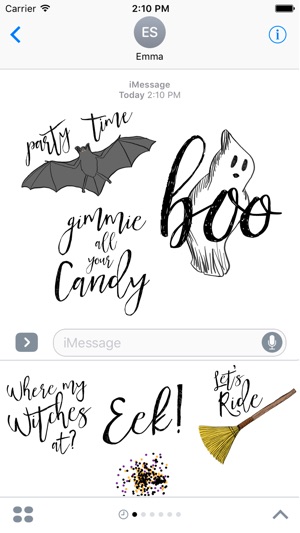 Cute Halloween Illustrated Emoji Sticker Pack(圖2)-速報App