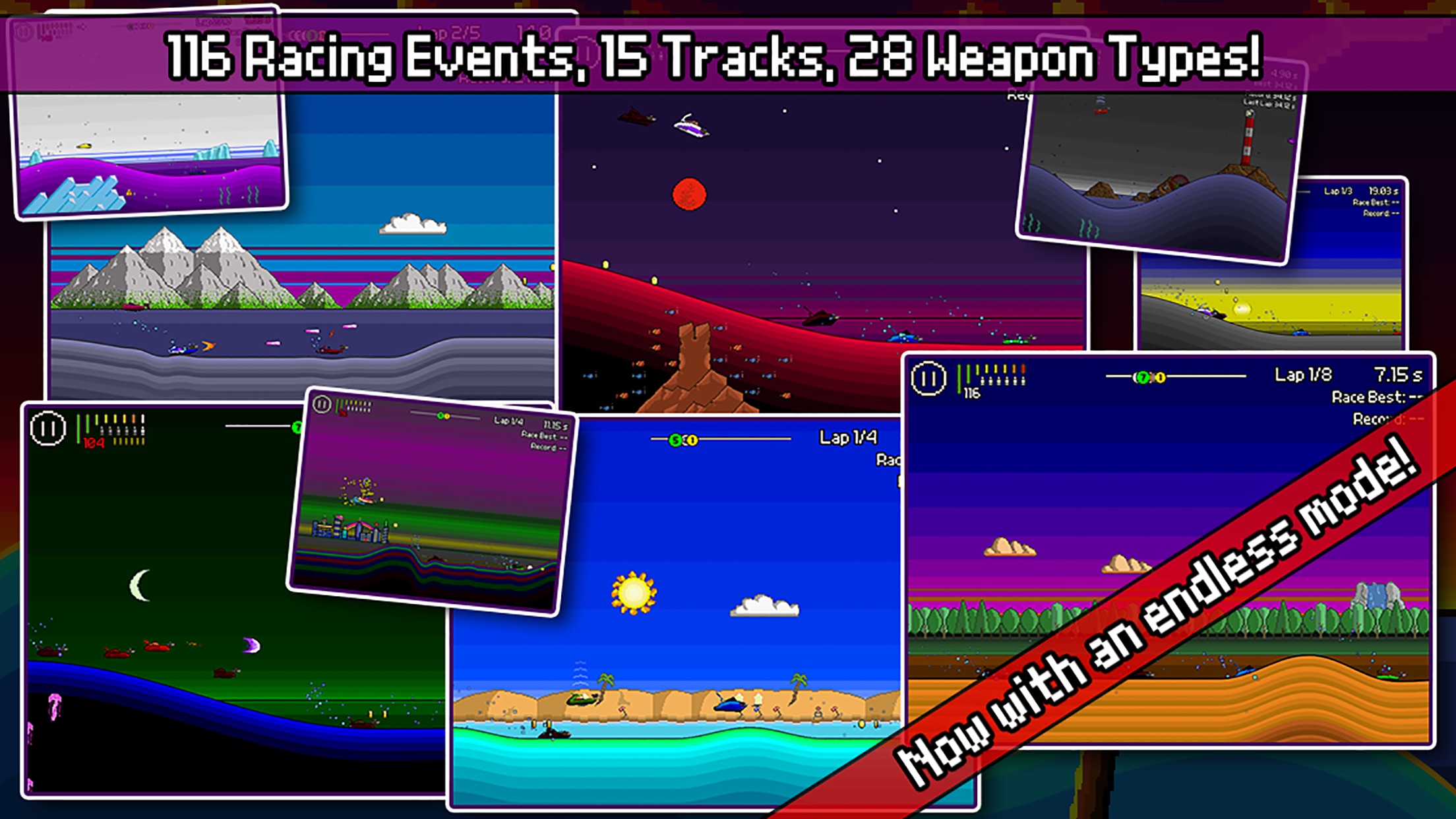 Screenshot do app Pixel Boat Rush