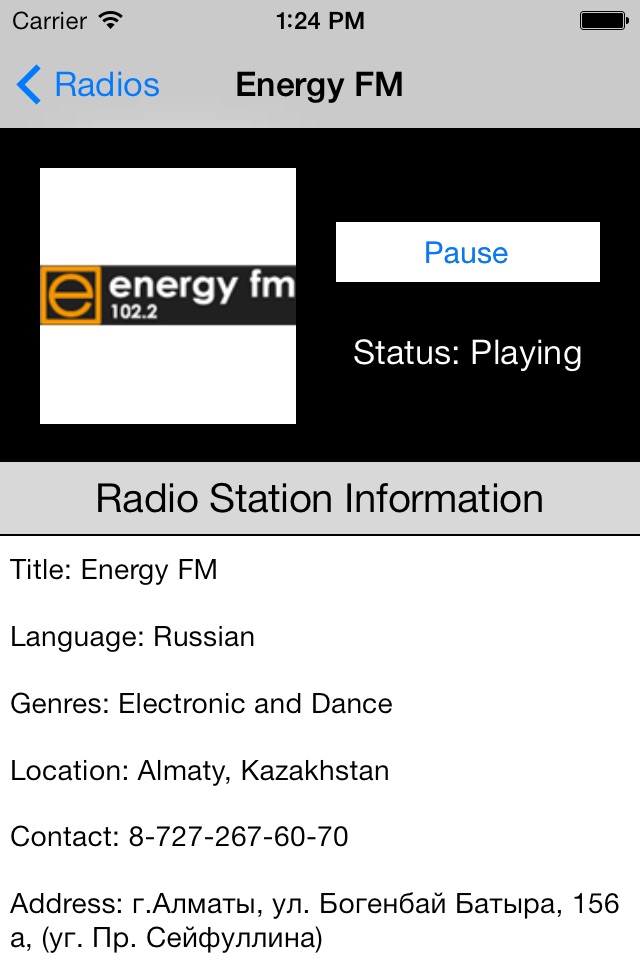 Kazakhstan Radio Live Player (Astana / Kazakh / Russian / Қазақстан Qazaqstan / Казахстан / радио) screenshot 2