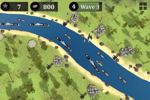 Warships Tower Defense Battle screenshot 3
