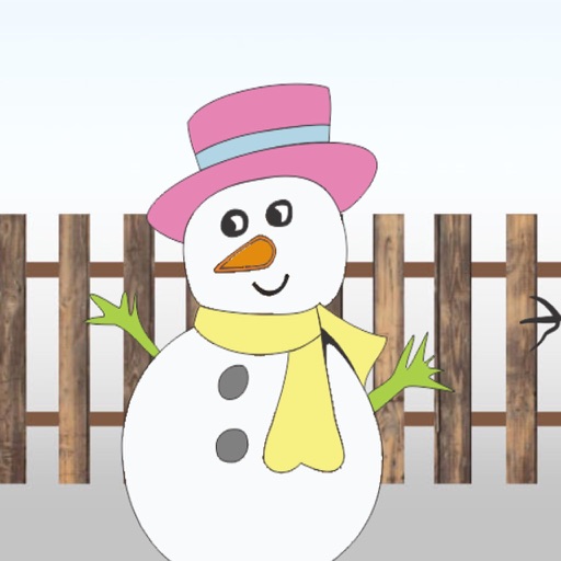 Snowman dress up-winter snow season