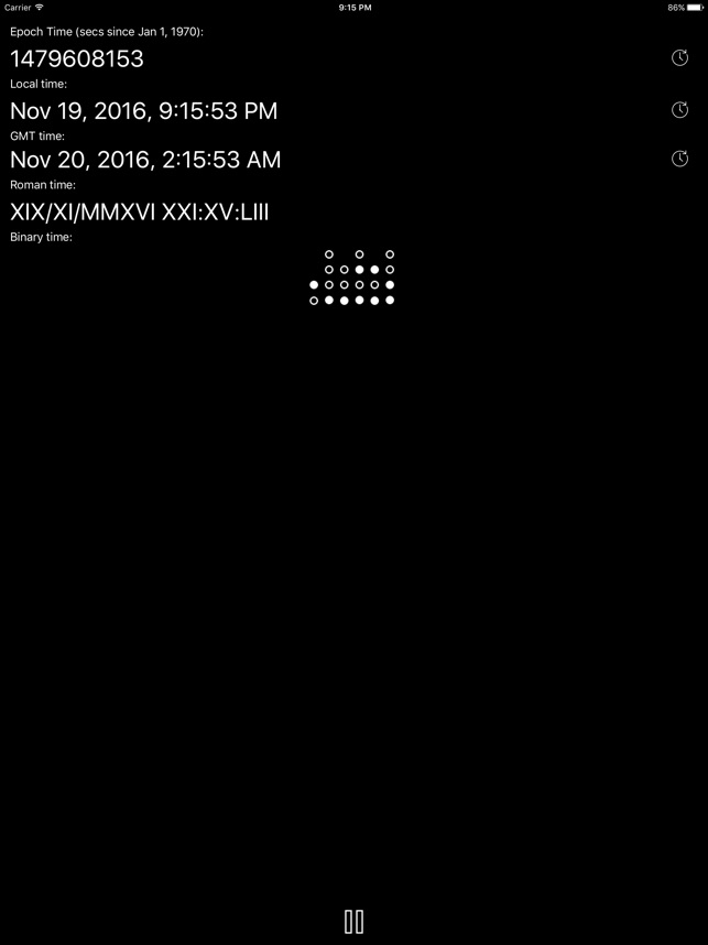 [2024] Epoch, Binary & Roman Clock for iPhone / iPad, Windows PC 🔥