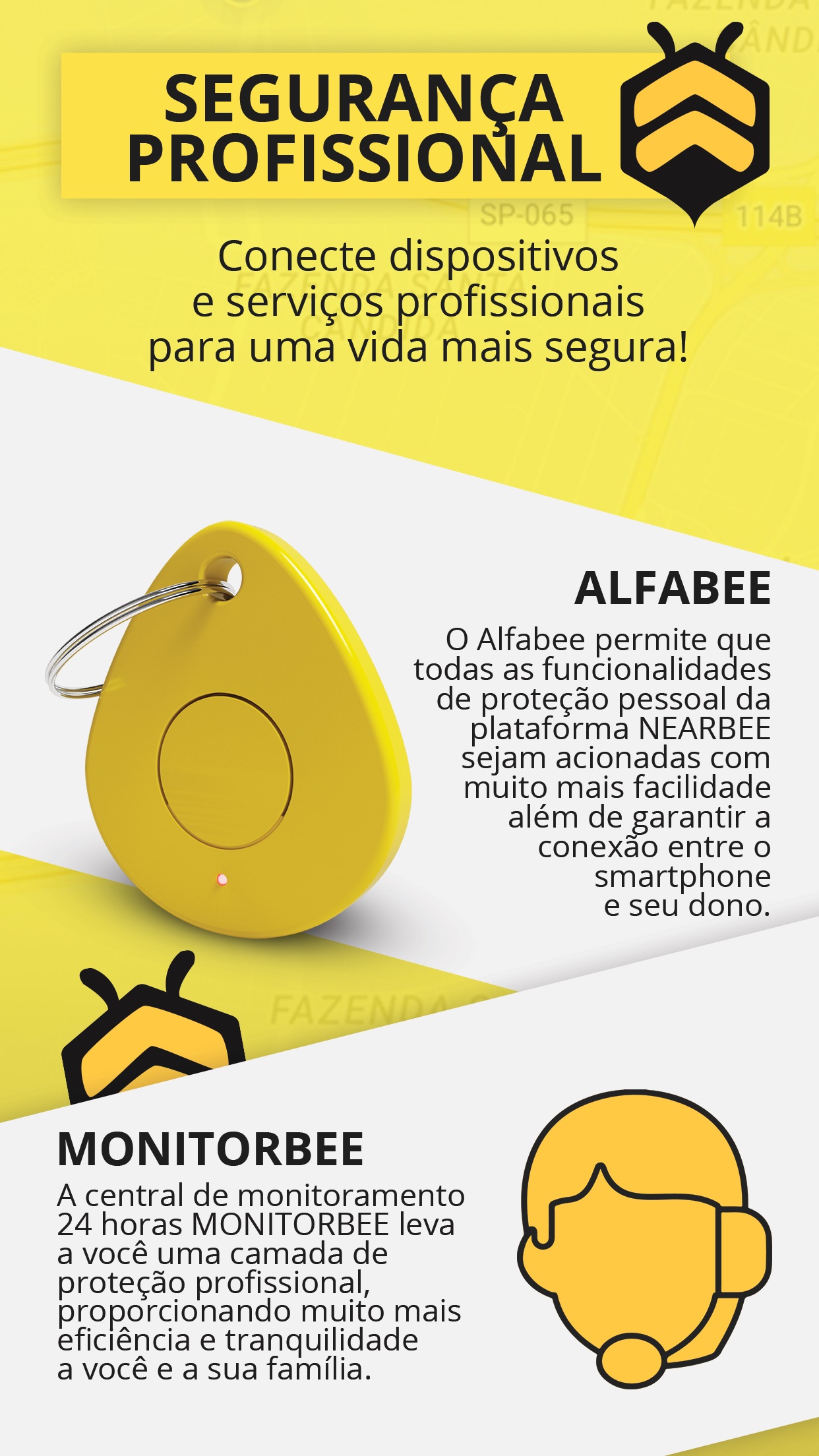 Screenshot do app Nearbee & Alfabee