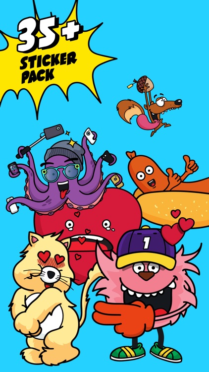 Fun Toons stickers: Mega fun for your daily chats!