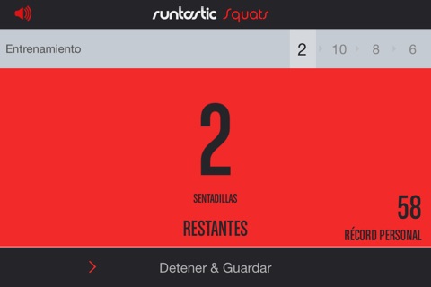 Runtastic Squats Trainer PRO screenshot 2