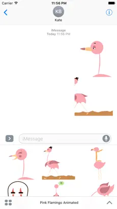 Screenshot 1 Pink Flamingo Animated iphone