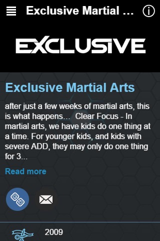 Exclusive Martial Arts App screenshot 2