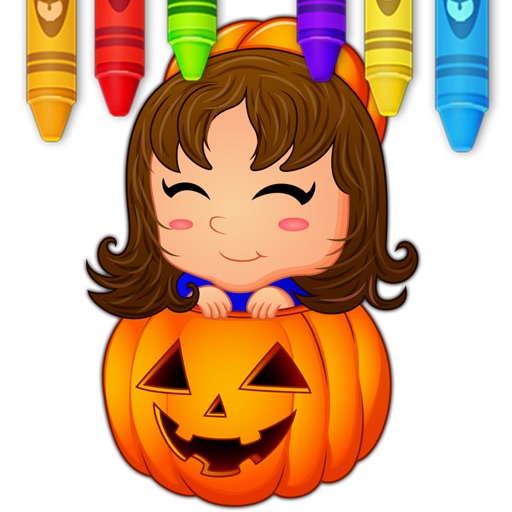 Halloween Coloring Book For Toddlers & Kids iOS App