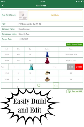 Spreadsheet Builder (Excel Version) screenshot 2