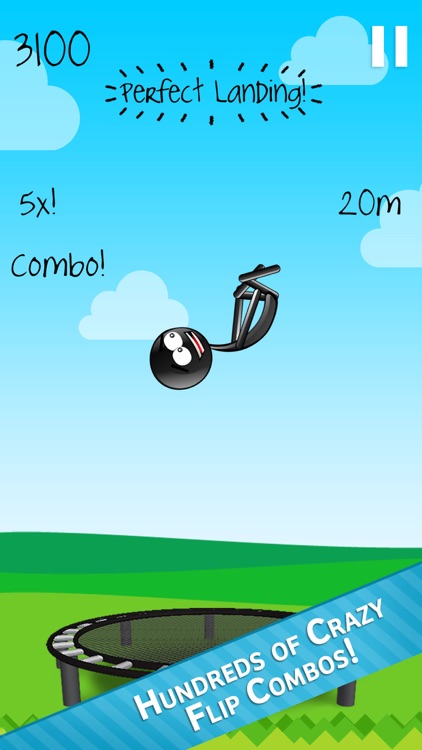 Stickman Trampoline - Backflip & Frontflip Action!