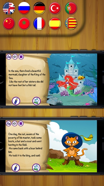 Classic fairy tales - interactive book for kids