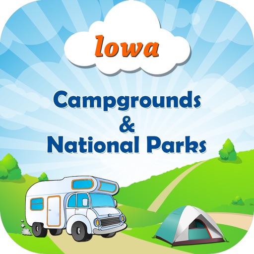 Iowa  - Campgrounds & National Parks icon