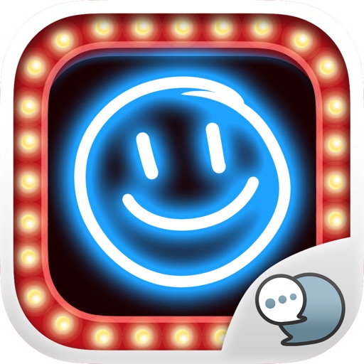 Neon Photo Emoji Sticker Keyboard Themes ChatStick icon