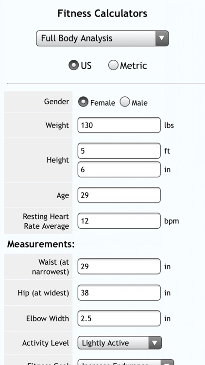 Fitness Calcs screenshot-4