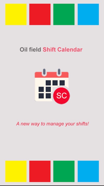 Oil Field Shift Calendar