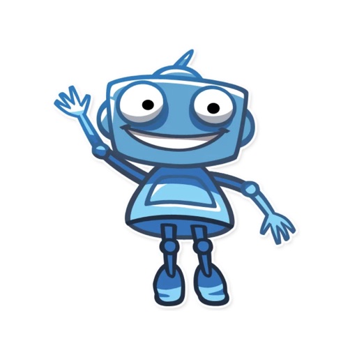 Blue Robots for iMessage icon