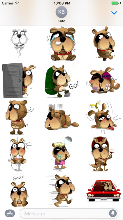 Lazy Dog - Cutest dog stickers for iMessage