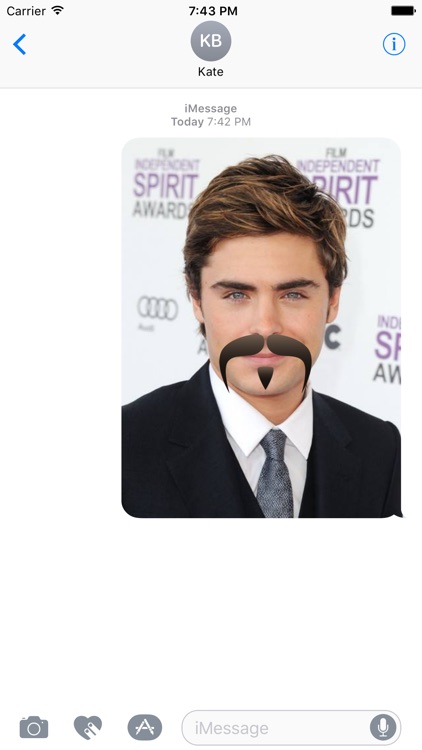 Moustache Photobomb Stickers for November