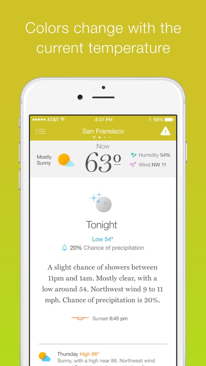 Weather Simple – Clear, concise forecasts