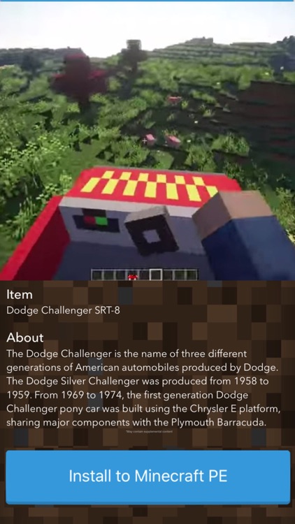 Cars MCPE Addons for Minecraft Pocket Edition PE