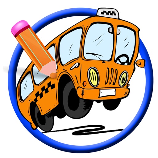 The Bus On Trip Coloring Page Game Free For Kids icon