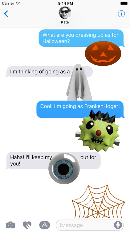 HedgeHoger Heads Halloween Stickers screenshot-3