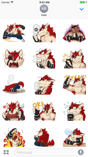 Rex - Naughty wolf stickers for iMessage(圖1)-速報App