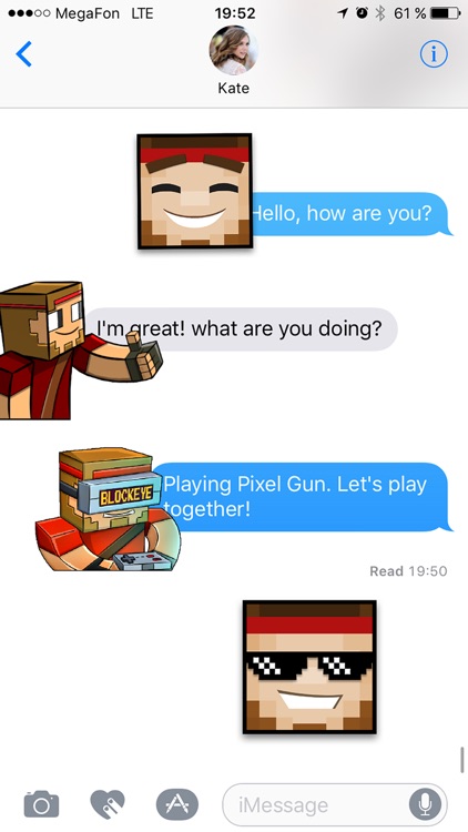 Pixel Gun 3D Stickers: Emoji Pack for iMessage