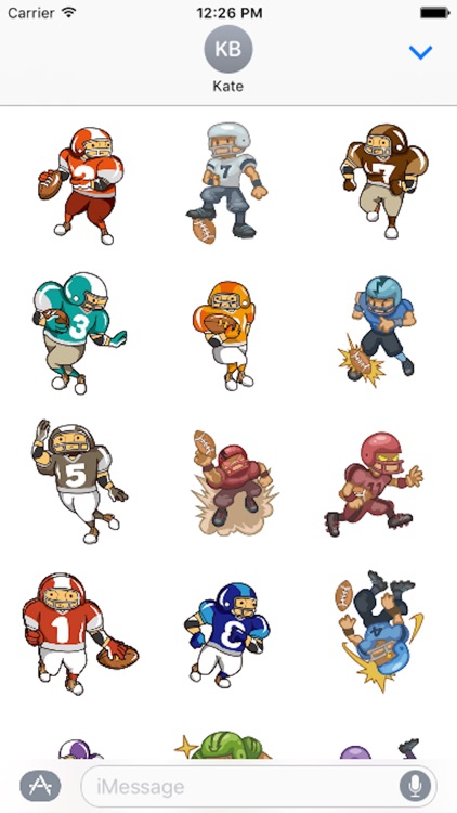 Cartoon Football Sticker - Emoji