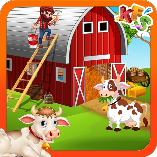 Build a Cattle House – Farm Village game icon