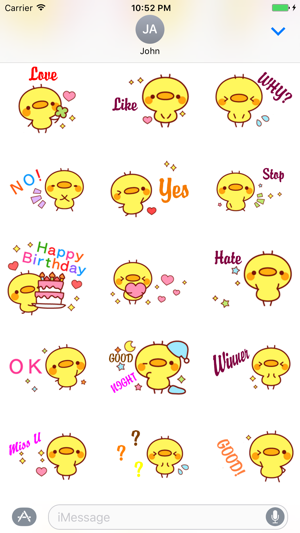 Happy Chicks Stickers Pack for iMessage