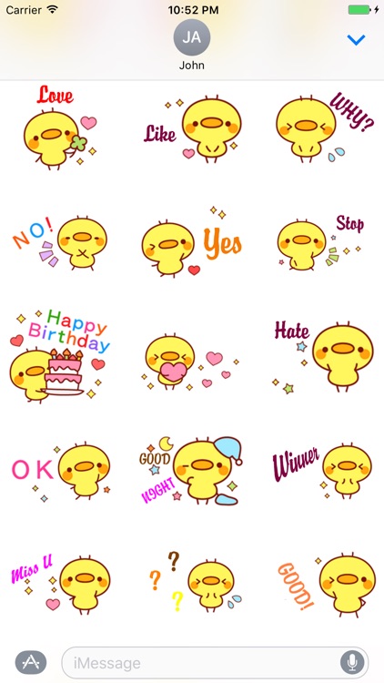 Happy Chicks Stickers Pack for iMessage