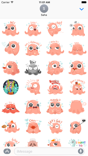 Funny Octopus Stickers(圖3)-速報App