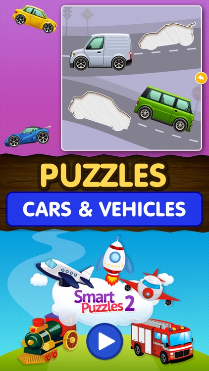 Kids Car Games: Boys puzzle 2+