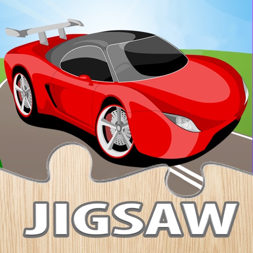 Super Car Puzzle Game Vehicle Jigsaw for kids iOS App
