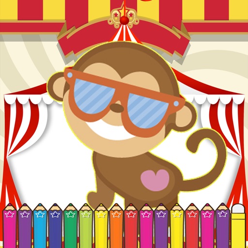 Monkeys Coloring Fun for kids the First Edition iOS App