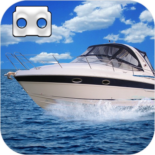 VR Turbo Boat Driving in Real Beach Free icon